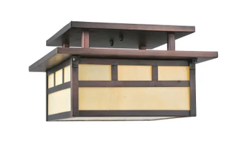 Hyde Park Two Light Flushmount in Craftsman Brown (57|70050)