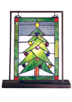 Christmas Tree Mini Tabletop Window in Antique,Craftsman Brown (57|69658)