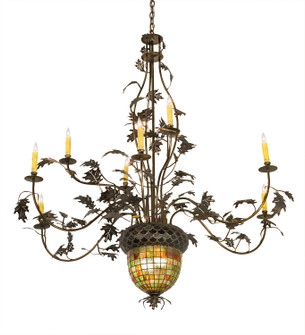Greenbriar Oak 11 Light Chandelier in Dark Burnished Antique Copper (57|69619)
