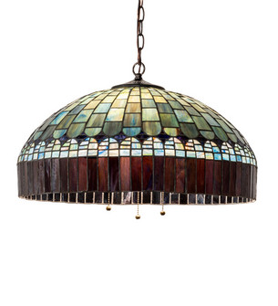 Tiffany Candice Three Light Pendant in Mahogany Bronze (57|68656)