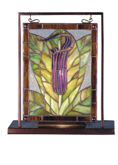Jack-in-the-Pulpit One Light Mini Tabletop Window in Zasdy Purple/Blue Pr Xag (57|68552)
