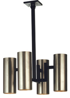 Pistonella Four Light Pendant in Dark Roast/Nickel Cylinders (57|68243)
