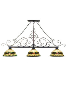 Tiffany Roman Three Light Island Pendant in Copper Vein (57|68212)