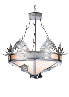 Catch Of The Day Four Light Inverted Pendant in Steel (57|68070)