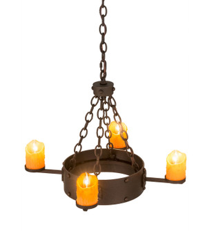 Kingston Four Light Chandelier in Matte Copper Vein (57|67972)