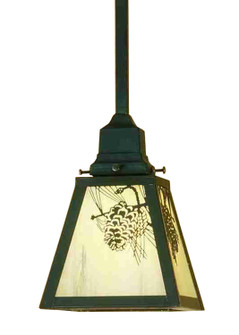 Winter Pine One Light Mini Pendant in Craftsman Brown Craftsman Brown (57|67879)