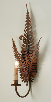 Fern One Light Wall Sconce in Hand Painted Rust (57|67833)