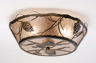 Whispering Pines Two Light Flushmount in Antique Copper (57|67400)