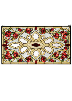 Bed of Roses Window in Antique Copper,Burnished (57|67139)