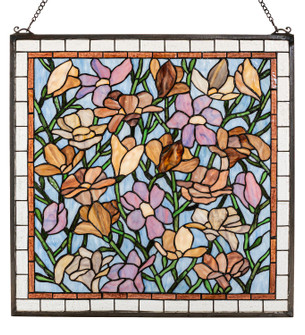 Sugar Magnolia Window in Darkened Brass (57|66278)