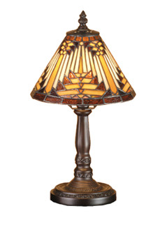 Nuevo One Light Mini Lamp in Mahogany Bronze (57|66223)
