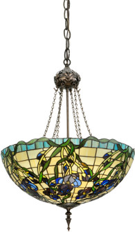 Iris Three Light Inverted Pendant in Mahogany Bronze (57|65965)
