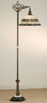 Tiffany Roman One Light Bridge Arm Floor Lamp in Nickel (57|65839)