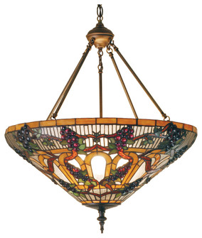 Jeweled Grape Three Light Inverted Pendant in Zasdy Ha Purple (57|65651)