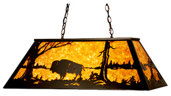 Buffalo Nine Light Oblong Pendant in Timeless Bronze (57|65416)