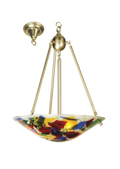 Metro Fusion Three Light Inverted Pendant in Brushed Nickel (57|65323)