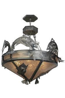 Catch Of The Day Six Light Inverted Pendant in Steel (57|65150)