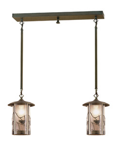 Fulton Two Light Island Pendant in Antique BrassAntique Brass (57|57169)
