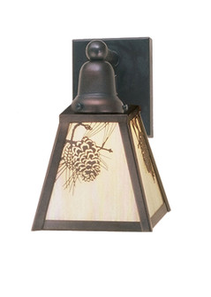 Winter Pine One Light Wall Sconce in Craftsman Brown Craftsman Brown (57|52461)