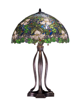 Trillium & Violet Three Light Table Lamp in Mahogany Bronze (57|52172)
