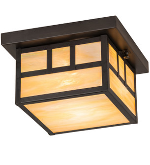 Hyde Park One Light Flushmount in Craftsman Brown (57|51893)