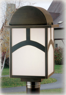 Mission One Light Post Mount in Antique Brass (57|51891)