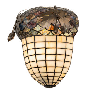 Oak Leaf & Acorn One Light Wall Sconce in Antique Copper (57|51852)