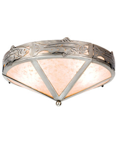 Rainbow Trout Two Light Flushmount in Industrial Steel (57|51225)