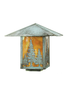 Seneca One Light Post Mount in Verdigris (57|51169)