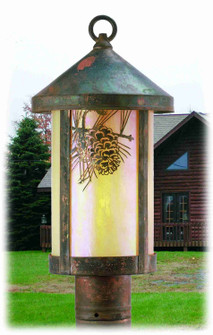 Fulton One Light Post Mount in Vintage Copper (57|50566)