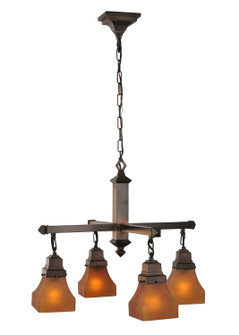 Bungalow Four Light Chandelier in Mahogany Bronze (57|50363)