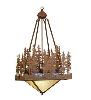 Pine Lake Two Light Pendant in Hand Painted Rust (57|50292)