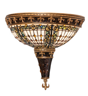 Fleur-De-Lis Two Light Wall Sconce in Mahogany Bronze/Gold Highlight (57|50241)