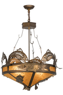 Catch Of The Day Two Light Inverted Pendant in Antique Copper (57|50163)