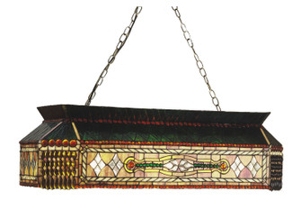 Gold Fringe Nine Light Oblong Pendant in Custom,Mahogany Bronze (57|50159)