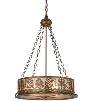 Mountain Pine Two Light Inverted Pendant in Antique Copper (57|50124)