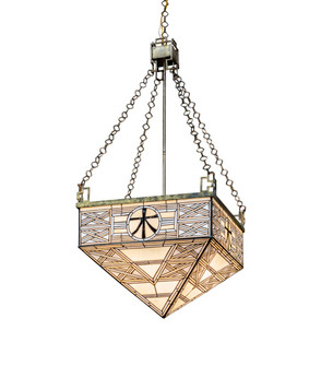 Shu Four Light Pendant in Satin Brass (57|49817)