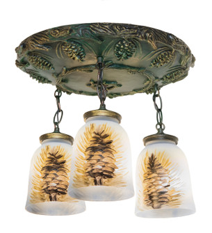 Pinecone Three Light Pendant in Golden Pine (57|49537)