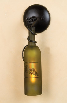 Tuscan Vineyard One Light Wall Sconce in Textured Black (57|49462)
