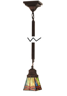 Prairie Dragonfly 5'' Mini Pendant in Mahogany Bronze (57|49102)