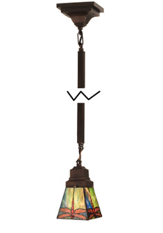 Prairie Dragonfly One Light Mini Pendant in Pbag Flame Orange (57|49100)