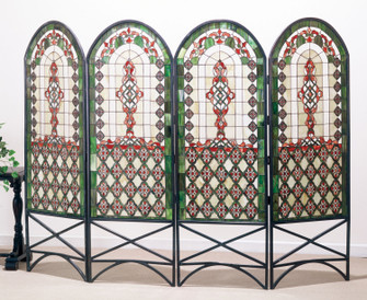Quatrefoil Room Divider in Timeless Bronze (57|48808)