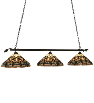 Jeweled Grape Three Light Island Pendant in Timeless Bronze (57|48645)