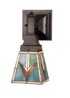 VALENCIA Mission One Light Wall Sconce in Ebna Amber Beige (57|48181)
