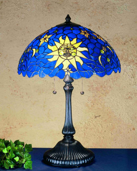 Sun Moon and Stars Two Light Table Lamp in Bronze (57|47980)
