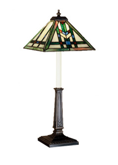 Prairie Wheat One Light Table Lamp in Beige Green Lt Blue Burgundy (57|47836)