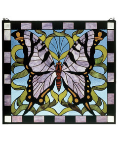 Butterfly Window in Blue Pr Bl Clear (57|46464)