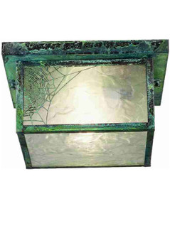 Hyde Park Two Light Flushmount in Craftsman Verdigris (57|46324)