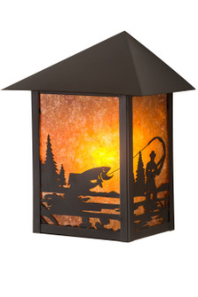 Seneca One Light Wall Sconce in Craftsman Brown (57|38025)