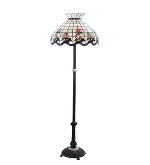 Roseborder Three Light Floor Lamp in Mahogany Bronze (57|37715)
